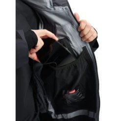 Burton [ak] Gore-Tex Hover Stretch Snowboardjacke True Black Herren -Skiausrüstung ak burton hover stretch true black 10013106 001 03 gross