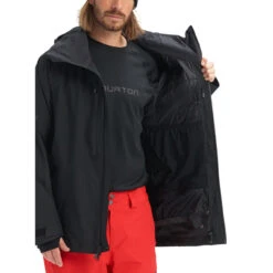 Burton [ak] Gore-Tex Swash Snowboardjacke True Black Herren -Skiausrüstung ak burton swash jacket true black 10001106 001 02 grossEUbn96SgAXVrN