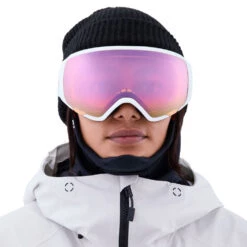 Anon WM1 MFI With Spare Wintersportbrille White/Prcv Cloudy Pink + Prcv Blue Damen -Skiausrüstung anon wm1 mfi spare 19176105102 03 gross