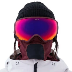 Anon WM1 MFI With Spare Snowboardbrille Mulberry/Prcv Sunny Red + Prcv Burst Damen -Skiausrüstung anon wm1 mfi spare 19176106600 02 gross