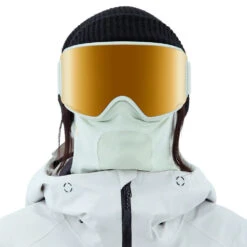 Anon WM3 MFI With Spare Wintersportbrille Jade/Prcv Sunny Bronze + Prcv Burst Damen -Skiausrüstung anon wm3 mfi with spare 22265102300 02 gross