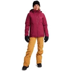 Burton [ak] Gore-Tex Flare Down Daunenjacke Spiced Plum Damen -Skiausrüstung burton ak flare down gore tex jacket 10011108 501 04 gross
