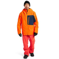 Burton [ak] Gore-Tex Cyclic Schneejacke Clownfish Orange/Dress Blue Herren -Skiausrüstung burton ak gore tex cyclic jacket 10002108802 06 gross