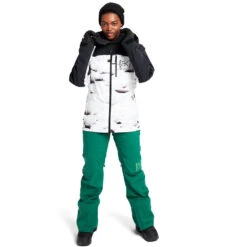 Burton [ak] Gore-Tex Embark Wintersportjacke True Black/Powder Pillows (Pow Pow) Damen -Skiausrüstung burton ak gore tex embark jacket 10010108003 05 gross