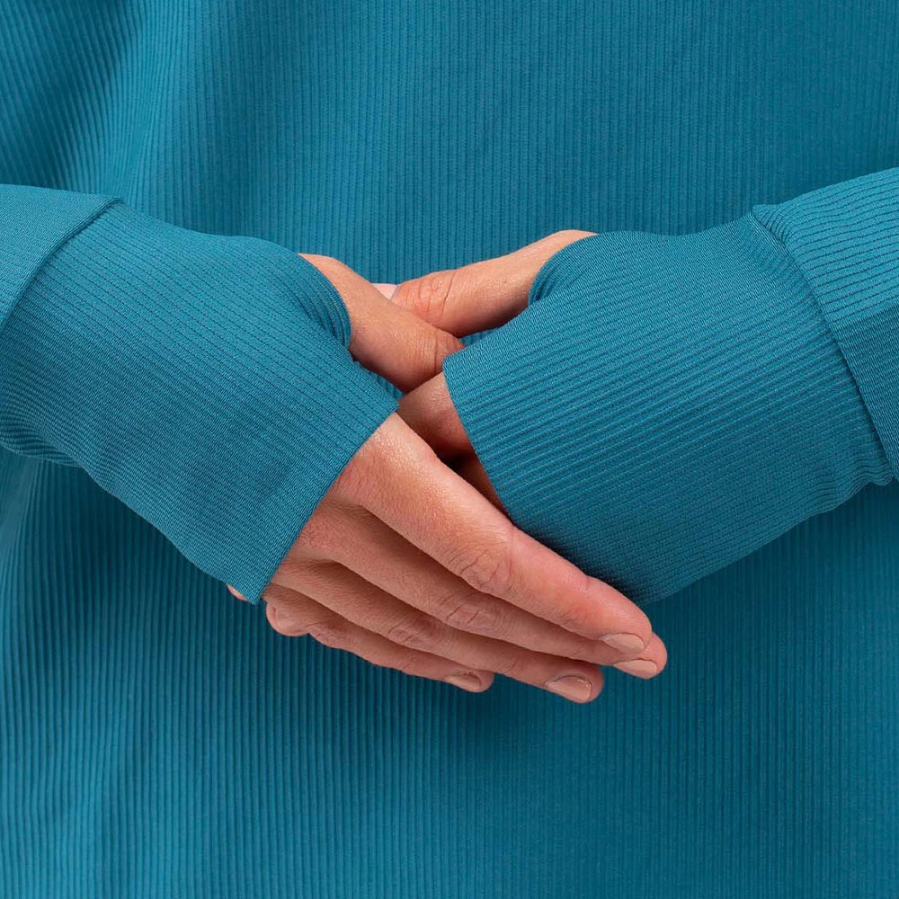 Eivy Icecold Rib Langarmshirt Deep Sea Damen 2 Eivy Icecold Rib Langarmshirt Deep Sea Damen – Bild 2