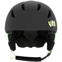 Giro Launch Skihelm Matte Black/Bright Green Alien Kinder -Skiausrüstung giro launch matteblack brightgreen 709402x 02 grossFA9R018SLdsED