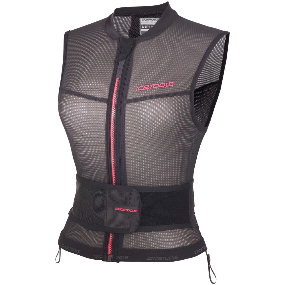 Icetools S-Lite Protektorweste Black/Coral Damen 2 Icetools S-Lite Protektorweste Black/Coral Damen – Bild 2
