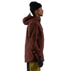 Jones Mountain Surf Schneejacke Vulcan Red Herren -Skiausrüstung jones mountain surfer jacket J23jkmts vulcan red 02 gross