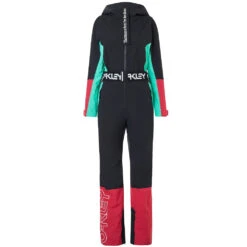 Oakley TNP Cassie Winteranzug Black/Mint Damen -Skiausrüstung oakley tnp cassia one piece foa500025 9bm 04 gross