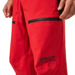 Oakley TNP Lined Shell Skihose Red Line Herren -Skiausrüstung oakley tnp lined shell pant foa400944 465 red 04 gross