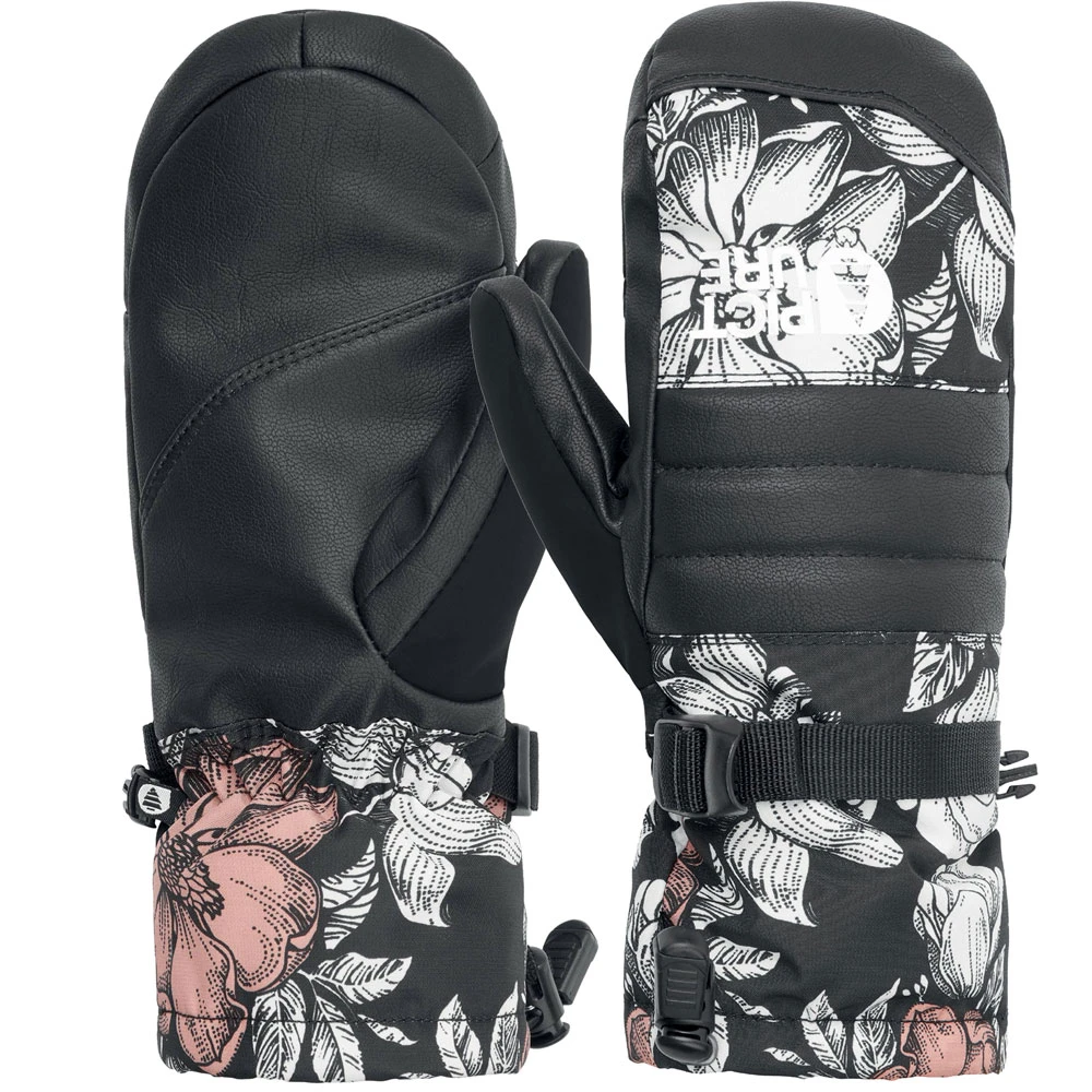 Picture Anna Mitts Fausthandschuhe Peonies Black Damen 1 Picture Anna Mitts Fausthandschuhe Peonies Black Damen