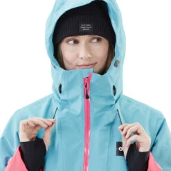 Picture Tanya Snowboardjacke Light Blue Pink Damen -Skiausrüstung picture tanya wvt190 light blue pink 03 gross