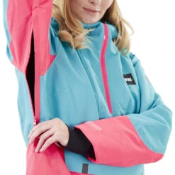 Picture Tanya Snowboardjacke Light Blue Pink Damen -Skiausrüstung picture tanya wvt190 light blue pink 04 gross