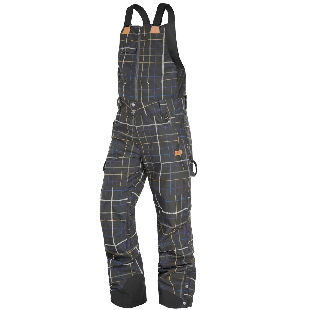 Picture Yakoumo Bib Latz-Wintersporthose Black Tartan Herren 4 Picture Yakoumo Bib Latz-Wintersporthose Black Tartan Herren – Bild 4