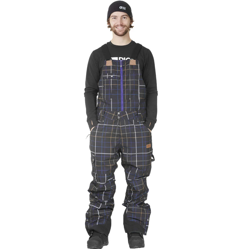 Picture Yakoumo Bib Latz-Wintersporthose Black Tartan Herren 1 Picture Yakoumo Bib Latz-Wintersporthose Black Tartan Herren