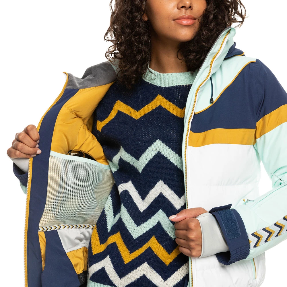 Roxy Peak Chic Insulated Snowboardjacke Fair Aqua Damen 6 Roxy Peak Chic Insulated Snowboardjacke Fair Aqua Damen – Bild 6