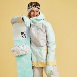 Roxy Ravine Skijacke Grey/Türkis Damen -Skiausrüstung roxy ravine jacket erjtj03392 sfv0 06 gross