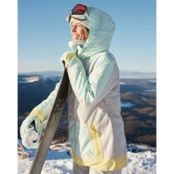 Roxy Ravine Skijacke Grey/Türkis Damen -Skiausrüstung roxy ravine jacket erjtj03392 sfv0 07 gross