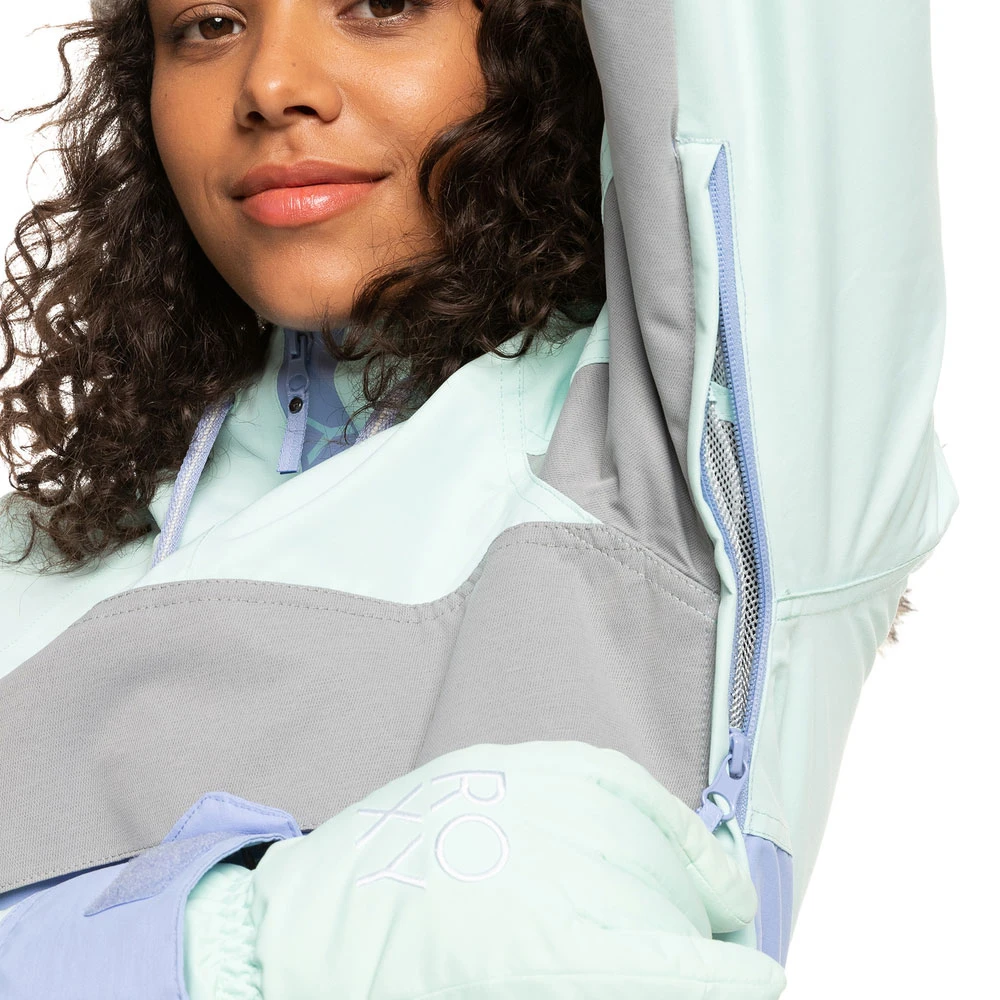 Roxy Shelter Skianorak Fair Aqua Damen 5 Roxy Shelter Skianorak Fair Aqua Damen – Bild 5