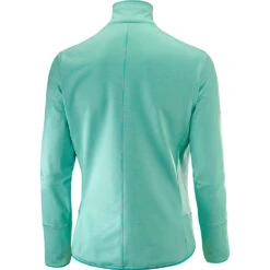 Salomon Discovery Half-Zip Langarmshirt Yucca Heather Damen -Skiausrüstung salomon discovery half zip 403726 yucca heather 02 gross