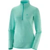 Salomon Discovery Half-Zip Langarmshirt Yucca Heather Damen