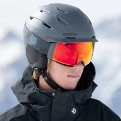 Smith Level MIPS Skihelm Matte Slate Damen, Herren -Skiausrüstung smith level mips e006280tb 04 grossWPKFBIBb1IIG1