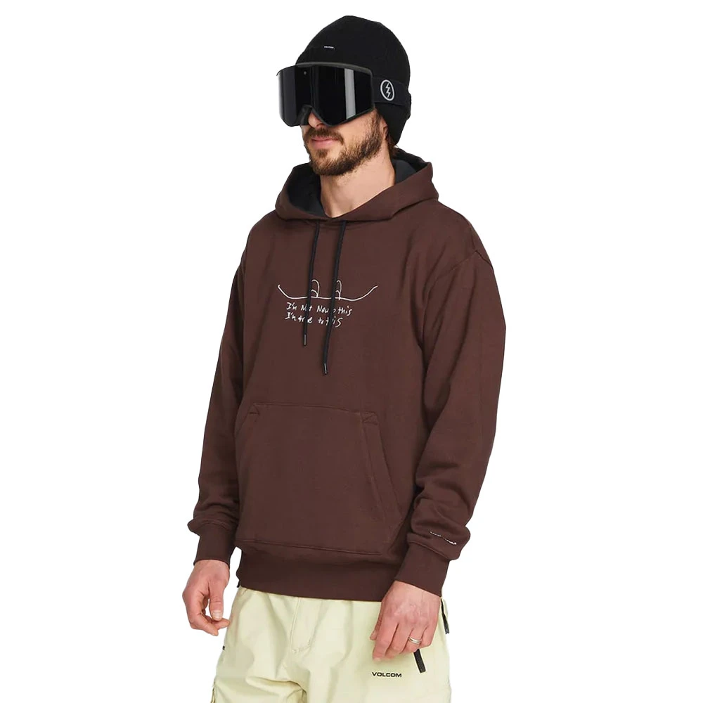 Volcom D.I. Fleece Hoodie Brown Herren 3 Volcom D.I. Fleece Hoodie Brown Herren – Bild 3