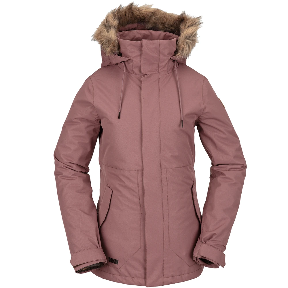 Volcom Fawn Insulated Winterjacke Rose Wood Damen 1 Volcom Fawn Insulated Winterjacke Rose Wood Damen