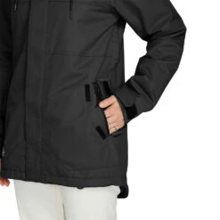 Volcom Fawn Insulated Schneejacke Black Damen -Skiausrüstung volcom fawn insulated jacket h0452308 blk 05 gross58wlkippWd9sa