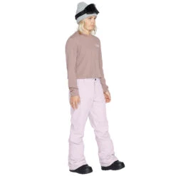 Volcom Hallen Snowboardhose Amethyst Smoke Damen -Skiausrüstung volcom hallen pant h1352307 ams 06 gross