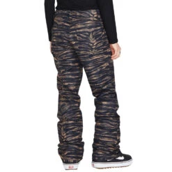 Volcom Hallen Schneehose Tiger Print Damen -Skiausrüstung volcom hallen pant h1352307 tgp 05 gross
