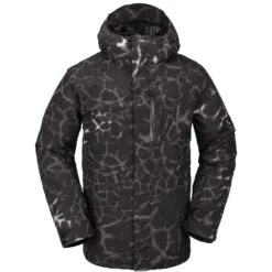 Volcom L Gore-Tex Schneejacke Black Giraffe Herren -Skiausrüstung volcom l gore tex jacket g0652302 bag 04 gross1HCloz70dI9ir