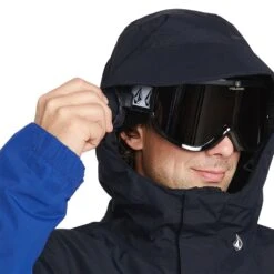 Volcom L Gore-Tex Snowboardjacke Dark Blue Herren -Skiausrüstung volcom l gore tex jacket g0652302 dkb 02 grosslcP5AKK14By0v