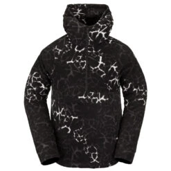 Volcom V-Science 1/2 Zip Fleece Pullover Black Giraffe Herren -Skiausrüstung volcom v science half zip fleece g4152300 bag 02 gross
